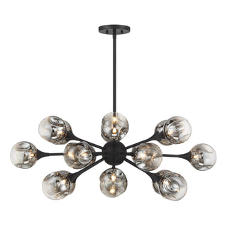 Matisse 18 Light Chandelier in Matte Black