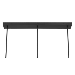 Hillbourne Three Light Linear Chandelier in Matte Black
