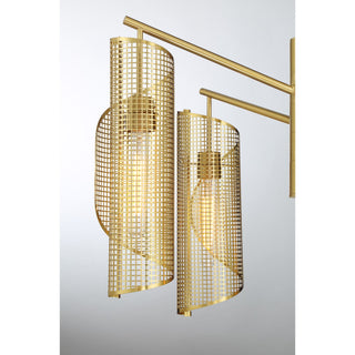 Hillbourne Five Light Chandelier in Warm Brass