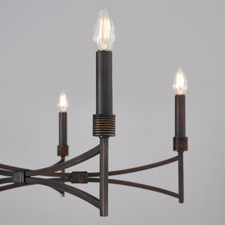 Gardner Five Light Chandelier in Champagne Mist