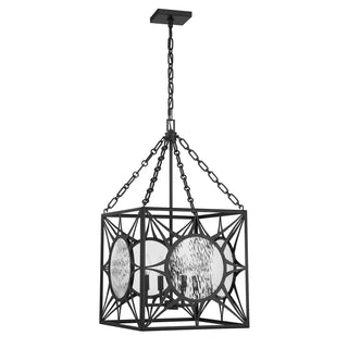 Balfour Four Light Pendant in Matte Black
