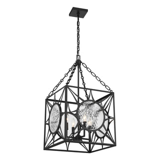 Balfour Four Light Pendant in Matte Black
