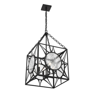 Balfour Four Light Pendant in Matte Black