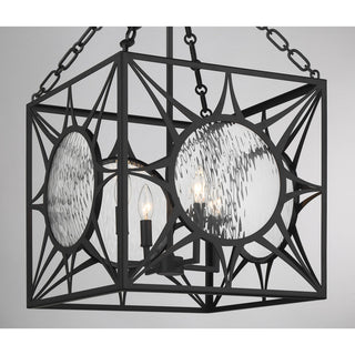 Balfour Four Light Pendant in Matte Black
