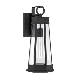 Payne One Light Outdoor Wall Lantern in Matte Black