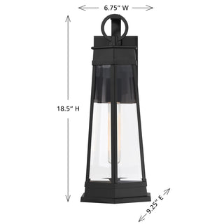 Payne One Light Outdoor Wall Lantern in Matte Black