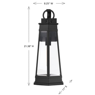 Payne One Light Outdoor Wall Lantern in Matte Black