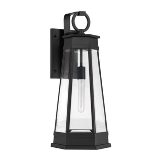 Payne One Light Outdoor Wall Lantern in Matte Black