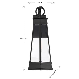 Payne One Light Outdoor Wall Lantern in Matte Black