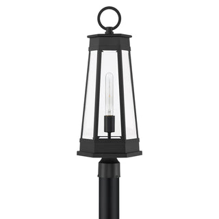 Payne One Light Outdoor Post Lantern in Matte Black
