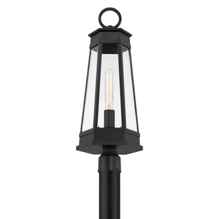 Payne One Light Outdoor Post Lantern in Matte Black