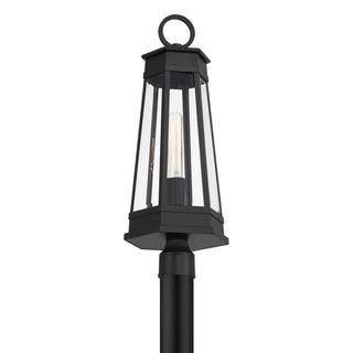 Payne One Light Outdoor Post Lantern in Matte Black