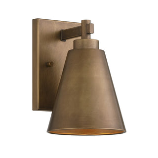 Ryder One Light Outdoor Wall Lantern in Atlas Bronze
