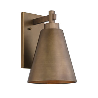 Ryder One Light Outdoor Wall Lantern in Atlas Bronze