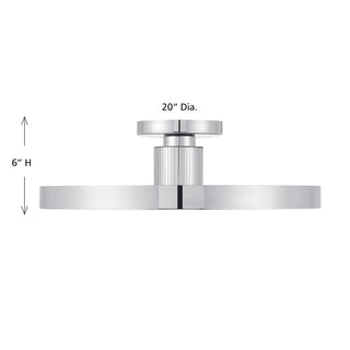 Thayer LED Semi-Flush Mount in Chrome