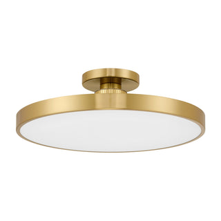 Thayer LED Semi-Flush Mount in Warm Brass