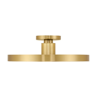 Thayer LED Semi-Flush Mount in Warm Brass