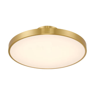 Thayer LED Semi-Flush Mount in Warm Brass