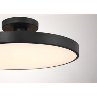 Thayer LED Semi-Flush Mount in Matte Black