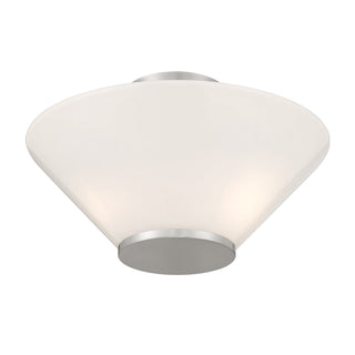 Blair Three Light Convertible Semi-Flush /Pendant in Satin Nickel