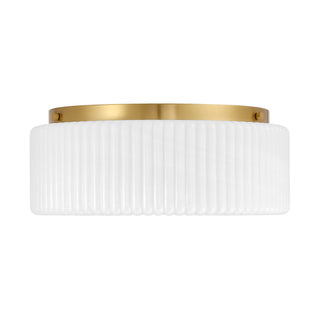 Edgemont Four Light Flush Mount in Warm Brass