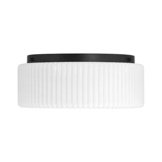 Edgemont Four Light Flush Mount in Matte Black
