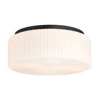 Edgemont Four Light Flush Mount in Matte Black
