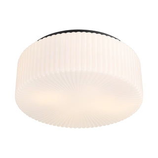 Edgemont Four Light Flush Mount in Matte Black