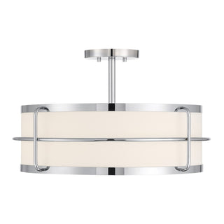 Chauncey Four Light Semi-Flush Mount in Chrome