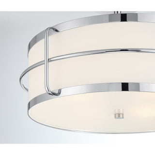 Chauncey Four Light Semi-Flush Mount in Chrome