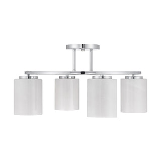 Herron Four Light Semi-Flush Mount in Chrome