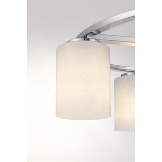 Herron Four Light Semi-Flush Mount in Chrome