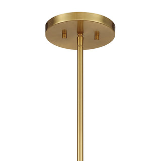 Balfour Five Light Convertible Semi-Flush /Pendant in Warm Brass