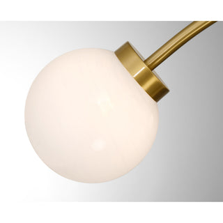 Redfield LED Semi-Flush Mount in Warm Brass