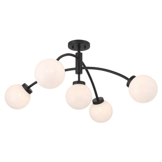 Redfield LED Semi-Flush Mount in Matte Black