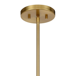 Bailey Four Light Convertible Semi-Flush /Pendant in Warm Brass