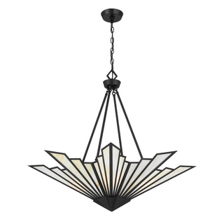 Rivage Four Light Pendant in Matte Black
