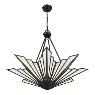 Rivage Four Light Pendant in Matte Black