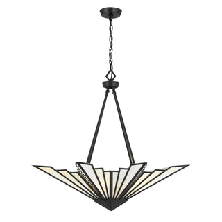 Rivage Four Light Pendant in Matte Black