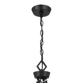 Rivage Four Light Pendant in Matte Black