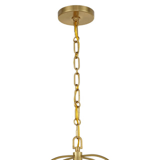 Ashlay Four Light Pendant in Warm Brass