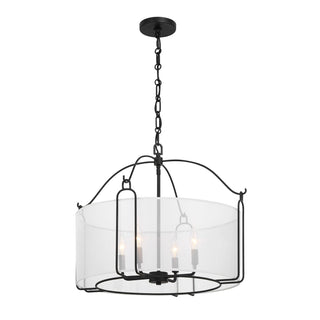Ashlay Four Light Pendant in Matte Black