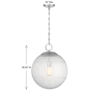 Cabot One Light Pendant in Chrome