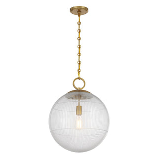 Cabot One Light Pendant in Warm Brass