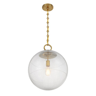 Cabot One Light Pendant in Warm Brass