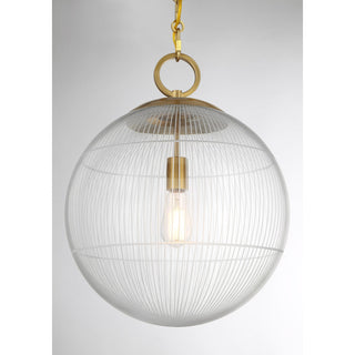 Cabot One Light Pendant in Warm Brass