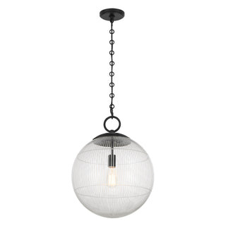 Cabot One Light Pendant in Matte Black