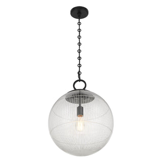 Cabot One Light Pendant in Matte Black