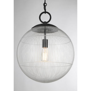 Cabot One Light Pendant in Matte Black