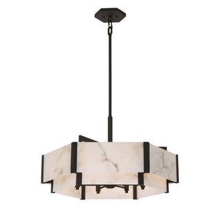 Orleans Six Light Pendant in Black Cashmere